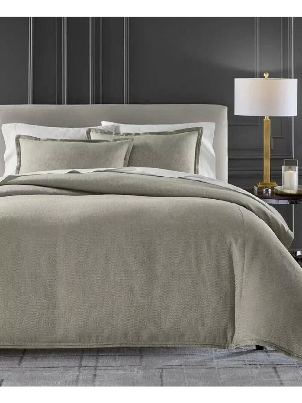 Hotel Collection Refraction Duvet Cover Set Queen Dusty Agate MSRP $475
